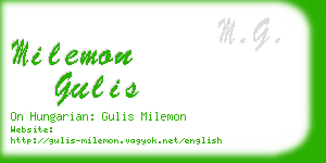 milemon gulis business card